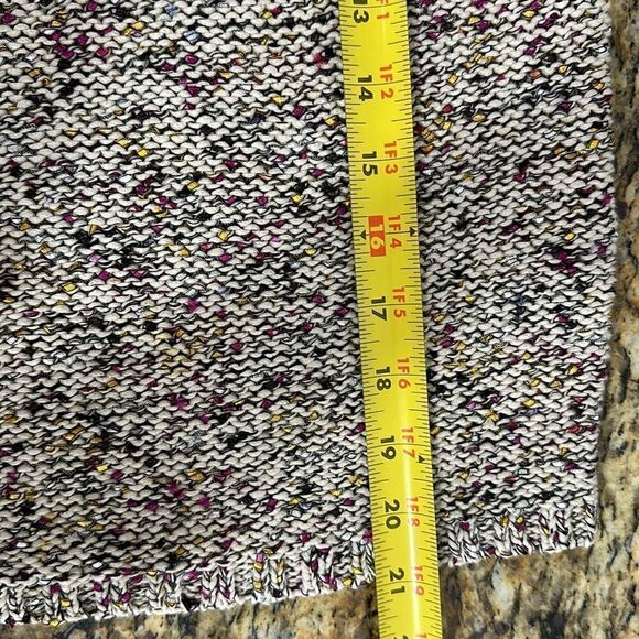 Andrea Jovine Cotton Blend Marled Knit Crew Neck Sweater Size S - Picture 7 of 7